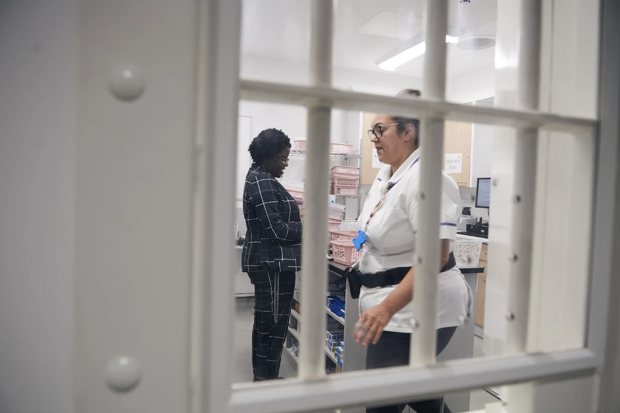 Clinicians at a prison