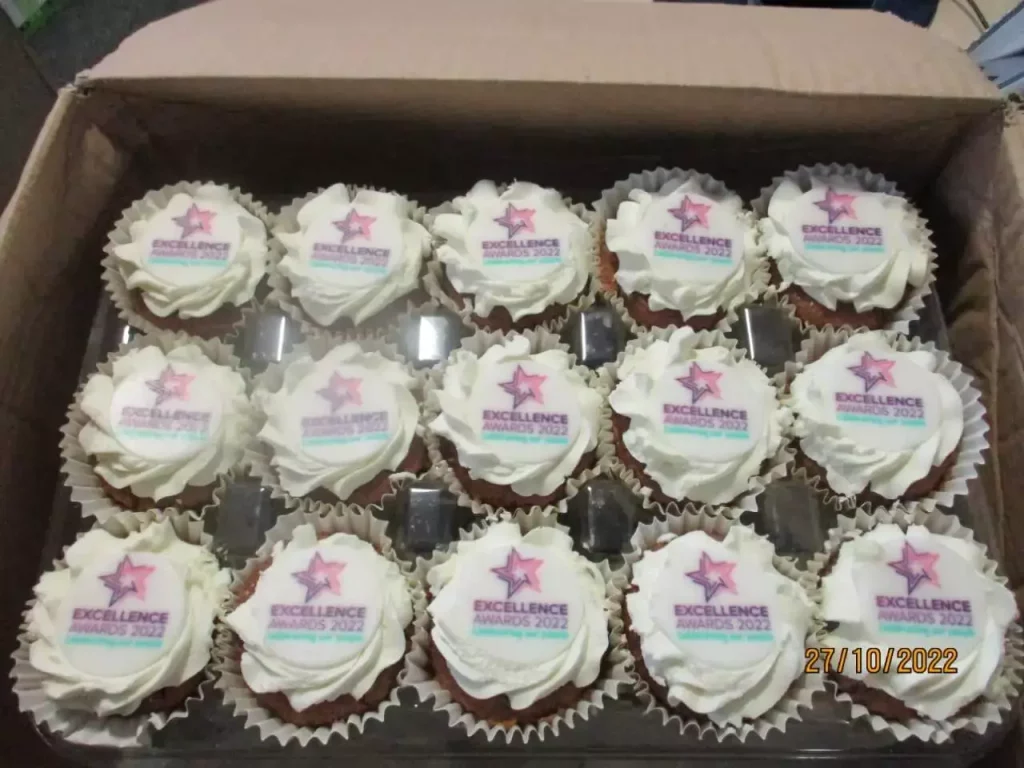 Selection of cupcakes