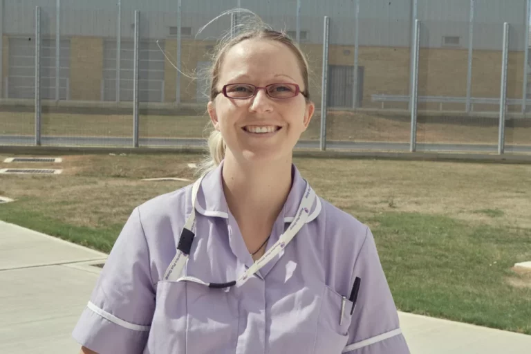Nurse smiling